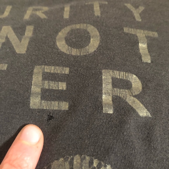 Purity Ring band tee, size L, dark grey with gold graphic print - Picture 5 of 6